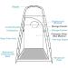 6.9FT Oversized Privacy Camping Shower Tent | Portable Outdoor Changing Room Shelter for Camping, Hiking, Fishing | Army Green - Buy Online on SooperMarket.com