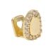 Shining Single Hip Hop False Tooth Halloween Festival Hip Hop Tooth Decoration for Men Women (Gold)