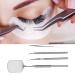 Professional Eyelash Art Tool Set - Stainless Steel Tweezers Mirror & Pickup Sticks for Salons - Silver - Buy Online on SooperMarket.com