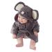 CuteOn Unisex Baby Kids Cartoon Animal Flannel Hooded Bathrobe Pajamas Nightwear 110 Mouse