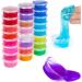 XINGLIAN 50 Pack 4 Ounce Clear Slime Foam Ball Storage Containers - DIY Craft Making Supplies - Buy Online on SooperMarket.com