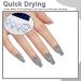 HTPARY Bright Grey Gel Nail Polish | Long Lasting, Soak Off, UV/LED Cure | Nail Art Manicure Salon Quality | Perfect DIY Gift for Girls & Women - Dark Grey - Buy Online on SooperMarket.com