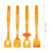 4pcs Lip Tongue Muscle Trainer - Mouth Rehabilitation & Recovery Device (Large Orange) | Improve Oral Health & Fitness - Buy Online on SooperMarket.com