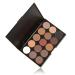 Pure Vie Professional Highlight Eyeshadow Palette - 15 Colors Matte Shimmer Eye Shadows Pallet for Contouring, Highly Pigmented Nudes, Natural Warm Tones - Holiday Gift Set - Buy Online on SooperMarket.com