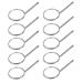 10 pieces dental mirror 4 teeth dental stainless steel dental tools for tooth cleaning inspection oral hygiene mouth mirror for everyday use