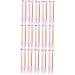 Beavorty 30 Pcs Transparent Tube Mascara Brush Disposable Makeup Eyelashes Extension Tools oil