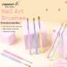 ANGNYA 7Pcs Nail Art Brush Set - Gel Nail Brushes for Nail Art Design and Painting - Ideal for Poly Gel and Acrylic Application - 7 Colors Available - Buy Online on SooperMarket.com