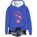 oelaio 2024 Valentines Day Shirts for Women Cute Love Heart Graphic Tees Casual Loose Long Sleeve Round Neck Pullover Tops - Buy Online on SooperMarket.com