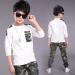 AMhomely Baby Boy Romper Sale: Letter Tracksuit Camouflage 2PCS Outfit Set for Boys 9-11 Years - White - Buy Online on SooperMarket.com