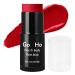 Go Ho Cream-Blendable Red Face Paint Stick (1.06 Oz) Red Full Body Paint Makeup Stick for Adults Children Halloween Cosplay Joker Clown SFX Makeup Waterproof