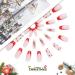 Vatocu Christmas False Nails - Long Xmas Snowflakes Glitter Press on Nails for Women and Girls (24pcs) - Buy Online on SooperMarket.com
