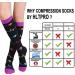 7 Pairs Compression Socks for Men & Women - Ideal for Running Sports Travel & Nurses - S-M Compression Stockings - Buy Online on SooperMarket.com