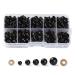 100PCS 6mm-12mm Solid Black Eyes with Washers  Sewing for DIY of Puppet  Plush Animal Making and Teddy Bear 6mm-12mm  100 PCS