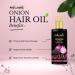 Onion Hair Oil for Hair Growth & Anti-Hair Fall - 100ml | Natural Dandruff Treatment - Buy Online on SooperMarket.com