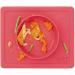 ezpz Mini Bowl (Coral) - Silicone Suction Bowl for Infants + Toddlers with Built-in Placemat - Includes Travel Bag - Buy Online on SooperMarket.com