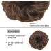 1 Piece Messy Hair Bun Chignon Ponytail in Medium Brown - Wavy Curly Hair Scrunchie Extension for Women - Buy Online on SooperMarket.com