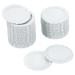 PATIKIL 1 Inch Flat Decorative Bottle Caps 50 Pack Craft Bottle Pendant Trays Double Sides Printed for DIY Pendants Craft Scrapbooks White