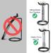 Linkidea Stainless Steel Safety Razor Stand & Brush Holder - Men's Deluxe Shaving Base (Black, 3.7 Height) - Buy Online on SooperMarket.com
