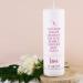 Striefchen Baptism Candle | Personalized Tree of Life Design | Custom Name & Date | White-Pink | Ideal Gift for Christening - Buy Online on SooperMarket.com