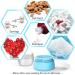 6 Pack Leakproof Silicone Travel Jars 0.67oz - Travel Size Containers for Toiletries - Hard Sealed Lids for Face, Hand, Body Cream - 6 Pieces - Buy Online on SooperMarket.com