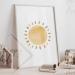 Happyarts A4 Poster Set - Hand-Painted Boho Sun Rainbow & Cloud Decor for Kids' Room | Perfect Baby Room Wall Art - Buy Online on SooperMarket.com