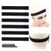 YTBYT 6 Pcs Elastic Band Lace Melting Bands Adjustable Wig Headbands for Lace Frontal Laying (Width 1 Inch) Width 1.0 Inch/2.5cm Black 6 pcs