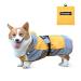 Ownpets Foldable Dog Raincoat, Adjustable Waterproof Pet Jacket with Reflective Straps & Storage Pocket, Lightweight Pet Raincoat for Small Dogs, Puppies, S
