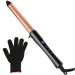 LXMTOU Curling Wand 25mm Ceramic Hair Curler Wand for Short to Long Hair Professional Styler 1 Inch Curling Iron with Clampless 100 C-230 C Temperature Adjustable Dual Voltage