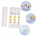 STOBOK 3 Pcs Pendant Silicone Mold Silicone Molds Sphere Beads Creative Crystal Epoxy Mold Epoxy Resin Flat As Shown 23X6.2CM - Buy Online on SooperMarket.com