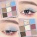 Lovelycat 9 Colors Glitter Eyeshadow Makeup Palette Matte High Pigmented Colorful Creamy Texture Eye Shadow Powder Natural Waterproof Long Lasting Eyeshadow Powder Cosmetics (Blue) - Buy Online on SooperMarket.com