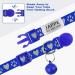 Buy Tagme Cat Neck Band 2-Pack - Reflective Safety Collar with Name & Address Shield for Cats & Puppies - Adjustable 18-28 cm - Navy Blue - Buy Online on SooperMarket.com