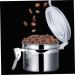 Zerodeko 4pcs Stainless Steel Freshness Container with Lid Metal Container Kitchen Pantry Organizer Travel Nuts Container Coffee Container Tea Bottle Food Container Household Storage Bottle - Buy Online on SooperMarket.com