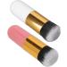 Verdant Touch Portable Makeup Brush Facial Foundation Makeup Brush Portable Chubby Face Brush Artificial Fiber Soft and Skin-Friendly Pink Gold/White Gold - Buy Online on SooperMarket.com