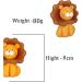 Lion Cake Topper - Edible Fondant Safari Jungle Cupcake Birthday Decoration with an Edible Glue - Baby Shower Party Supplies - Buy Online on SooperMarket.com