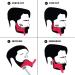 Harlington Group Beard Shaping Tool + Nose Hair Scissors Combo - Men's Facial Hair Styling Kit for Perfect Curve Cut Edging, Neckline, and Goatee Beard - Buy Online on SooperMarket.com