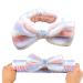 Mom Gifts SPA Headband - Soft Coral Fleece Bow Decoration Makeup Headband for Women - Perfect Mother's Day Gift (Purple White) - Buy Online on SooperMarket.com