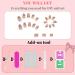 24Pcs Short Press on Almond Round Fake Nails with Little Flowers Design - Glossy Acrylic False Nails for Women and Girls | Spring Styles-4 - Buy Online on SooperMarket.com