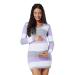 HAPPY MAMA Women's Maternity Stretch Knit Colour Block Jumper Dress Stripes 405p 8-10 Lavender