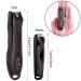 GLAMFIELDS Nail Clipper Set - Stainless Steel Fingernail & Toenail Clippers with Catcher, Easy Clean, Includes Nano Glass File - Perfect for Men, Women & Seniors - Buy Online on SooperMarket.com