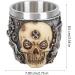 Osaladi Stainless Steel Shaving Bowl - Premium Razor Soap Foam Cup for Men | Skull Design Wet Shaving Accessories - Buy Online on SooperMarket.com