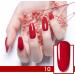 Shefave Gel Nail Polish 7ml Soak Off Gel Polish UV/LED Nail Art Manicure Nail Varnish Gel Long Lasting Chip Resistant High Glossy Easy to Apply Salon & Home Use (Red) - Buy Online on SooperMarket.com