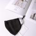ROSEWARD 100% Mulberry Silk Face Mouth Mask with Filter Pocket Adjustable Black&dark Grey - Buy Online on SooperMarket.com