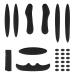 Helmet padding bicycle helmet padding for bicycles and motorcycle helmets black 27 pieces 1PACK