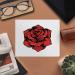 Red Rose Flower Microfiber Lens Cleaning Cloths - Premium Quality Perfect for Glasses & Screens - LC00024963 - Buy Online on SooperMarket.com