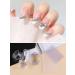EBANKU 2PCS Clear Blue Silicone Nail Art Stamper Set with Scraper Tools for DIY Beauty Nail Art - French Smile Line Design (Transparent) - Buy Online on SooperMarket.com
