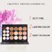 Joyeee Cream Contour Palette 20 Colors Concealer & Colour Corrector Kit with 11 Bamboo Makeup Brushes - 1.00g - Buy Online on SooperMarket.com