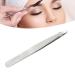 Eyebrow Tweezers with Slant Tip - Portable & Safe Smooth Comb - Silver | International Shipping - Buy Online on SooperMarket.com
