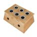 Glield Bamboo Six Hole Healing Box for Moxa Moxibustion Medicine Therapy AJG01