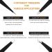 Mayki Black 6PCS Professional Stainless Steel Eyebrow Tweezers Set for Precision Hair Removal - Ideal for Women, Men, Ingrown Hairs, Splinters, and Ticks - Buy Online on SooperMarket.com