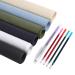 Caydo 6 Pieces Fabric for Embroidery  Including 6 Colors Embroidery Fabric 5 Colors Water-Soluble Pens for Embroidery Projects and Upholstery Decoration  11.8 by 11.8-Inch